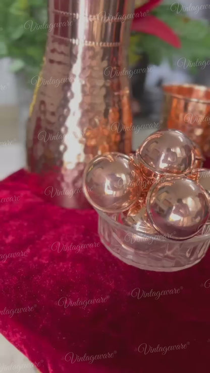 Vintageware® Ayurvedic Copper Ball for Water Purification – 100% Pure Copper, Small Round Design