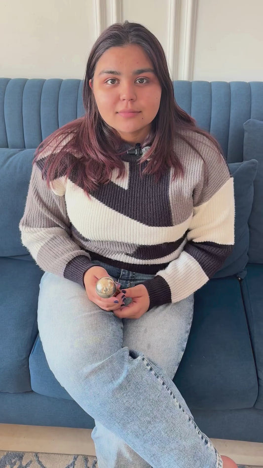 Luxury Acupressure Kansa Wand Massager With Teak Wood Handle For Detoxification And Deep Relaxation, Single Base Kansa Wand For Foot