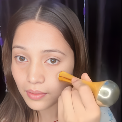 Kansa Wand Set | Double-Sided & Mushroom Shape Massagers with Teak Wood Handles | Ayurvedic Relaxation, Detoxification & Radiant Skin