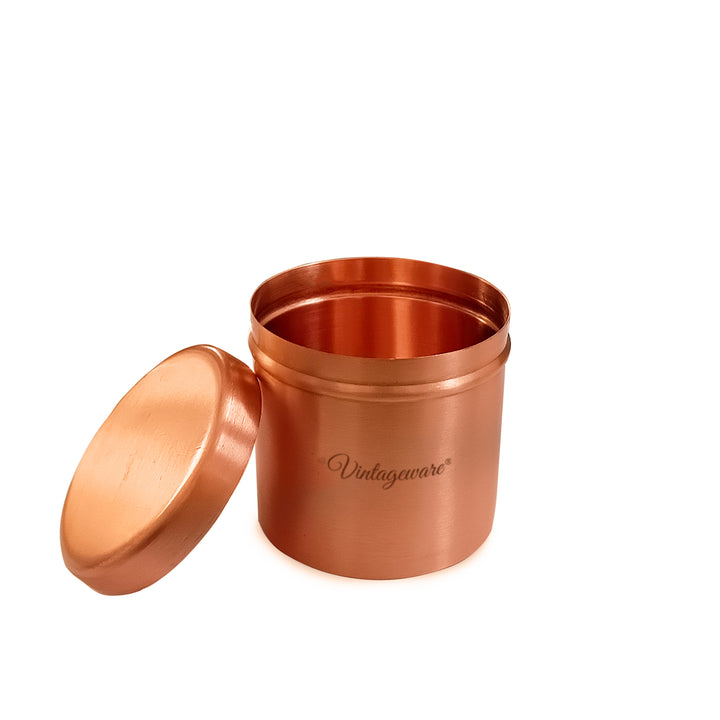 copper jar with lid
