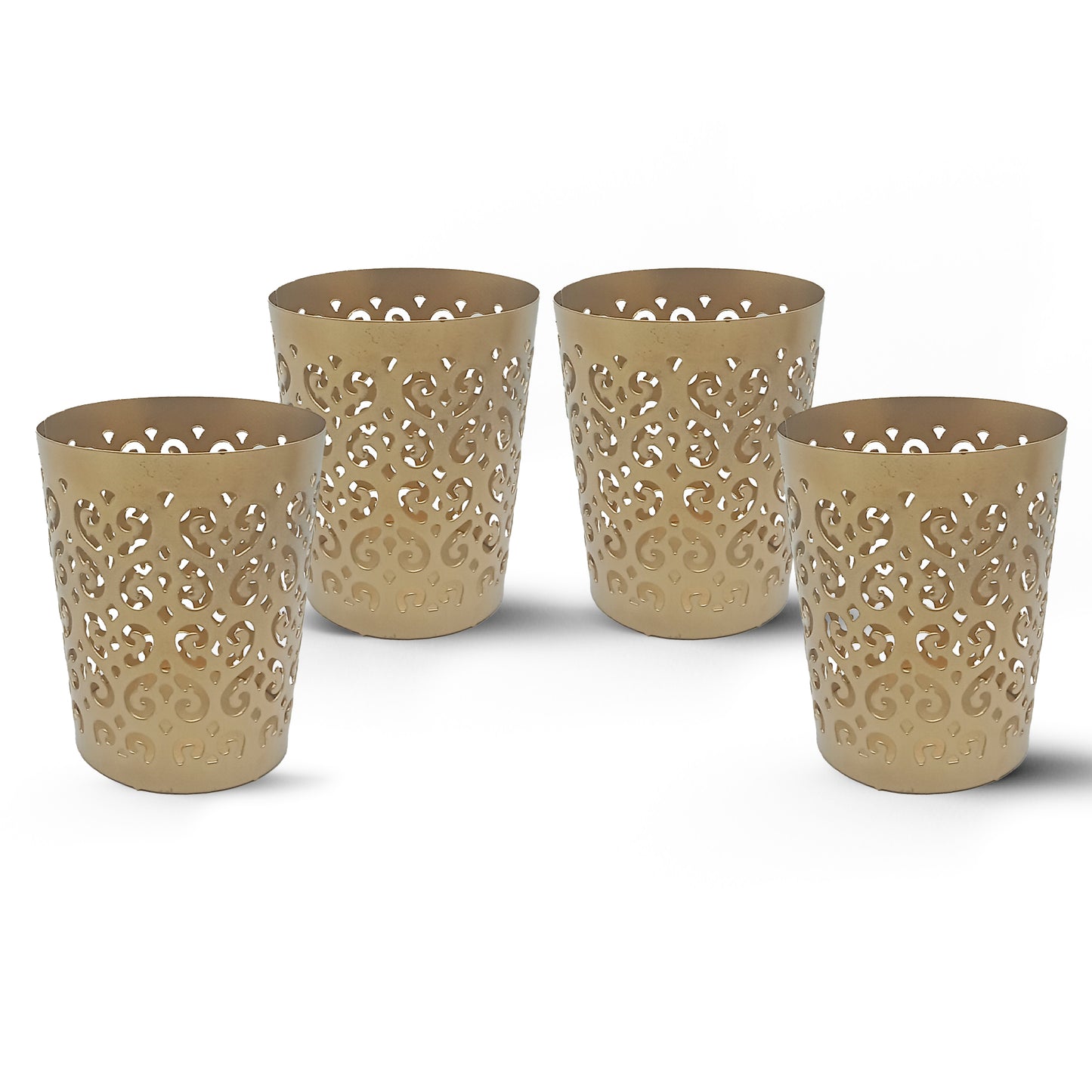 tealight candle stand set 4