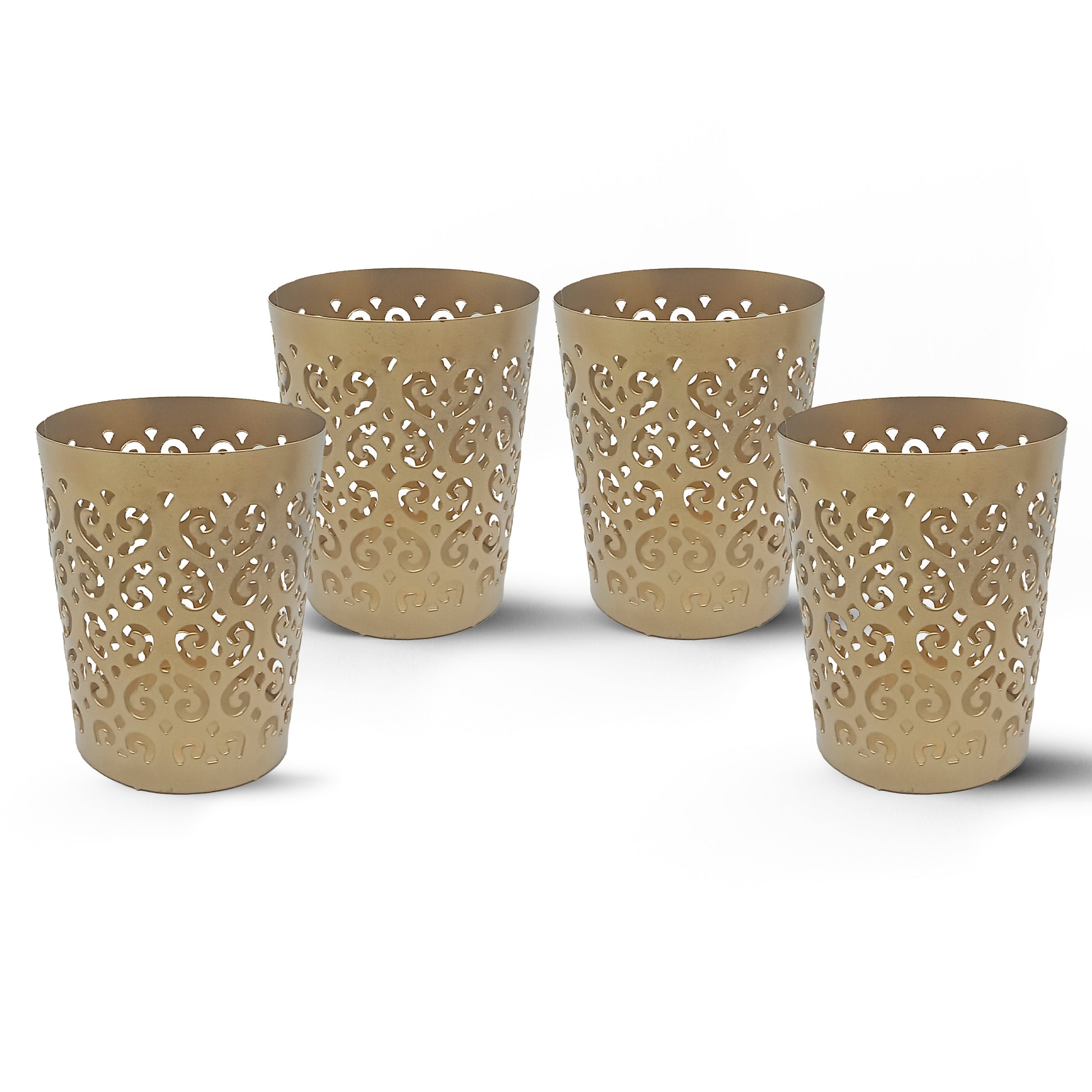 tealight candle stand set 4