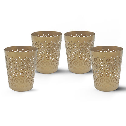 tealight candle stand set 4