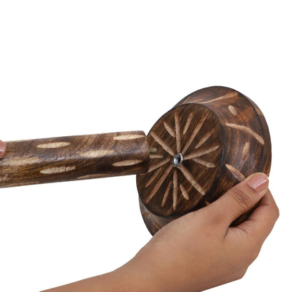 Wooden Kitchen Tissue Paper Roll Holder Stand (Tribal Ellipsis) - Vintageware