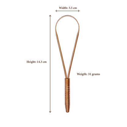 tongue cleaner copper Ayurvedic tool