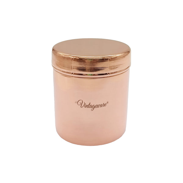 Pure Copper Storage Jar For Spices and Dry Foods with Ayurvedic Health Benefits