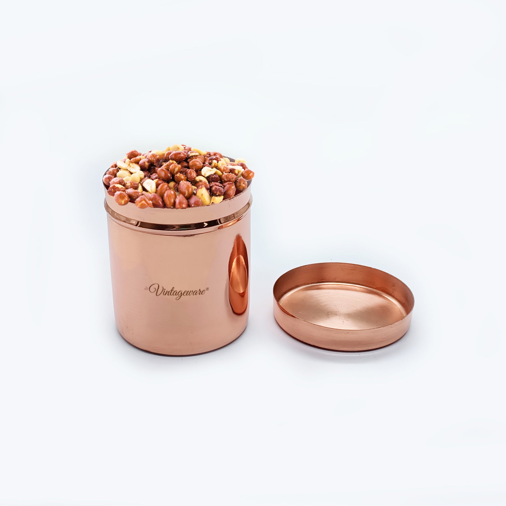 copper jar with lid