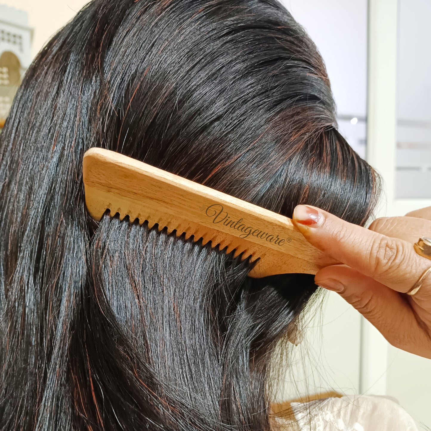 vintageware kacchi neem comb 